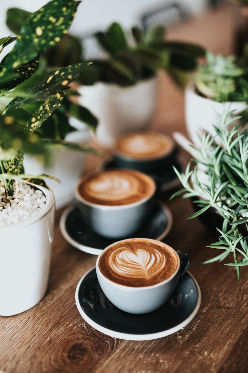 Corporate coffee counter with queue