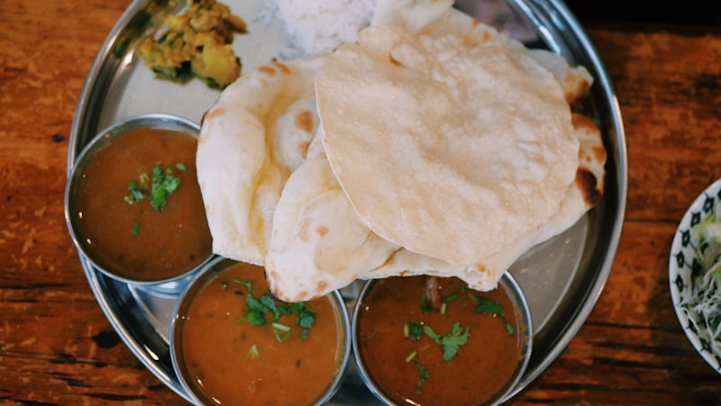 Multi-cuisine corporate menu spread